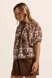 ZOE KRATZMANN - Roam Top - Choc Mosaic Size 0 & 1 Only