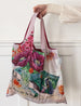 BESPOKE LETTERPRESS - Poppies & Foxgloves - Reuseable Large Shopping Bag