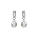 SYBELLA JEWELLERY - BINDI BAROQUE PEARL RHODIUM HOOP EARRINGS