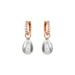 SYBELLA JEWELLERY - BINDI BAROQUE PEARL ROSE GOLD HOOP EARRINGS