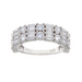 SYBELLA JEWELLERY - AMORE DOUBLE ROW SILVER CZ RING