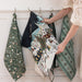 BESPOKE LETTERPRESS - The Christmas Village 100% Linen Tea Towel