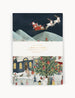 BESPOKE LETTERPRESS - The Christmas Village 100% Linen Tea Towel
