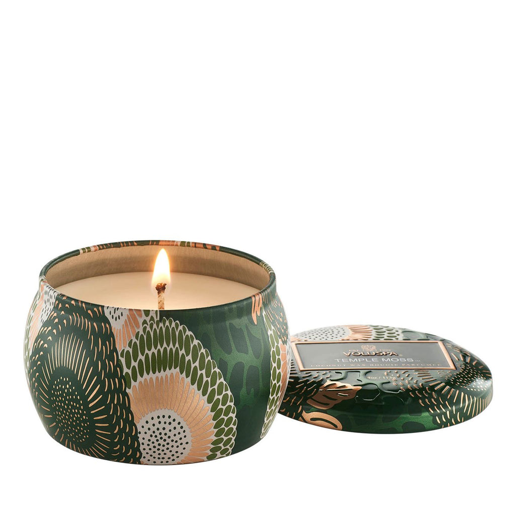 VOLUSPA - Decorative Tin  - TEMPLE MOSS