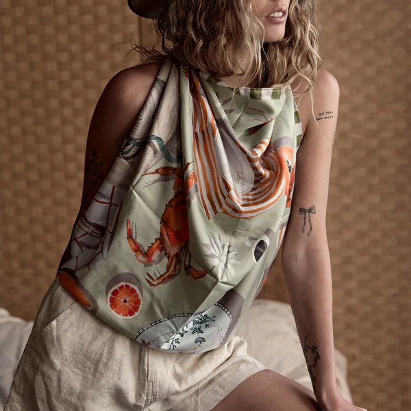 WHITNEY SPICER - Silk Scarf - SCENT OF SUMMER