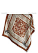 FAR MER by Whitney - "PAISLEY PALOMINO" SILK BANDANA  90cm x 90cm