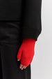 TOORALLIE - Fine Rib Open Merino Mitten - POPPY
