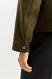 TOORALLIE - Button Front Wool Jacket - KALE