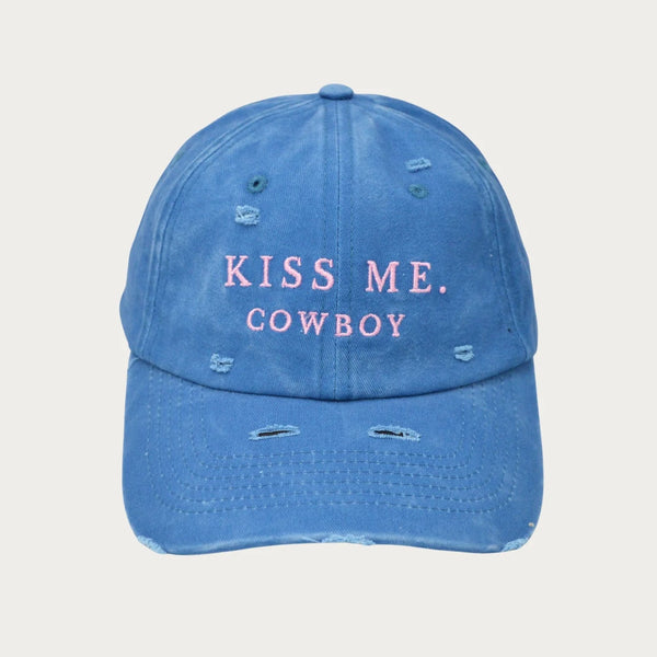 WHITNEY SPICER - Kiss Me Cowboy Cap - BLUE