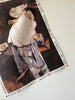 FAR MER by Whitney  - KISS ME COWBOY 100% Linen Tea Towel