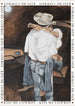 FAR MER by Whitney  - KISS ME COWBOY 100% Linen Tea Towel