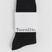 TOORALLIE - Merino Ribbed Socks - BLACK