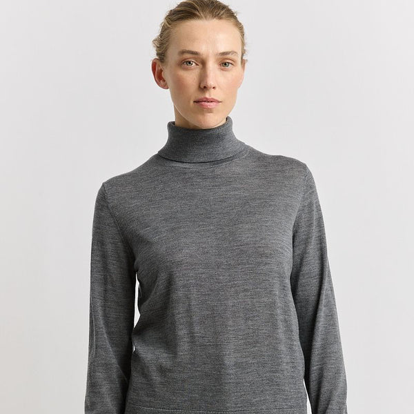 TOORALLIE - Extra Fine Knit Turtle - ZINC