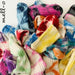 Mell-o CASHMERE Tie Dye Sock THREE BLOCK - CAMEL/INDIGO/NAVY