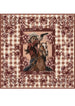 FAR MER by Whitney - "PISTOL & PETAL" SILK BANDANA  90cm x 90cm