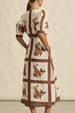 ZOE KRATZMANN - Portrait Dress - COFFEE COLLAGE