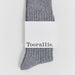 TOORALLIE - Merino Ribbed Socks - GREY MARLE