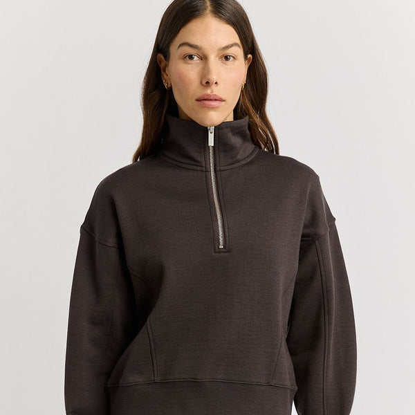 TOORALLIE - Lounge Cropped Half Zip - DATE