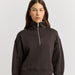 TOORALLIE - Lounge Cropped Half Zip - DATE