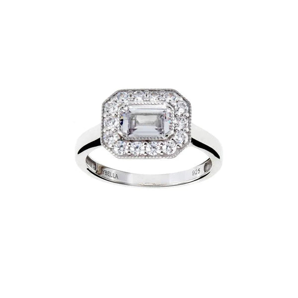 SYBELLA JEWELLERY - AMELIA SILVER BAGUETTE CZ RING