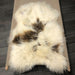 ICELANDIC SHEEPSKIN RUG - White & Brown Spot #01