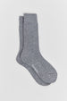 TOORALLIE - Merino Ribbed Socks - GREY MARLE