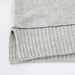 ALEGER No 8- 100% CASHMERE Contrast Collar Crew - POLAR GREY Small Only