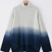 ALEGER No 7 Chunky Polo Cashmere Blend Sweater - FROST DIP DYE