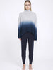 ALEGER No 7 Chunky Polo Cashmere Blend Sweater - FROST DIP DYE