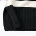 ALEGER No 61 Cashmere Blend Slim Stripe Polo - BLACK / SHELL