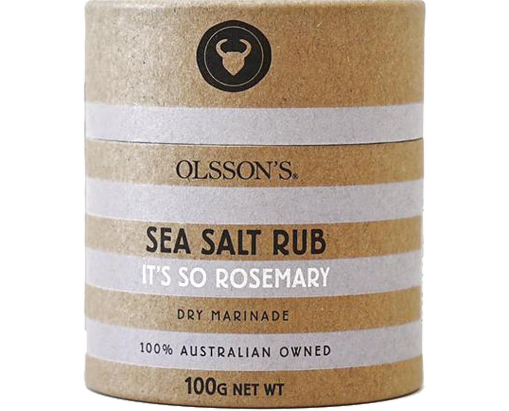 OLSSONS  - IT'S SO ROSEMARY SALT RUB - KRAFT CANNISTER 100g
