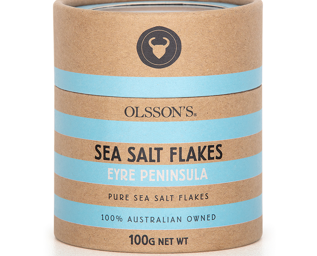 OLSSONS  - SEA SALT FLAKES - KRAFT CANNISTER 100g