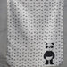 DAVID FUSSENEGGER - BLACK PANDA JUWEL Bassinet Blanket