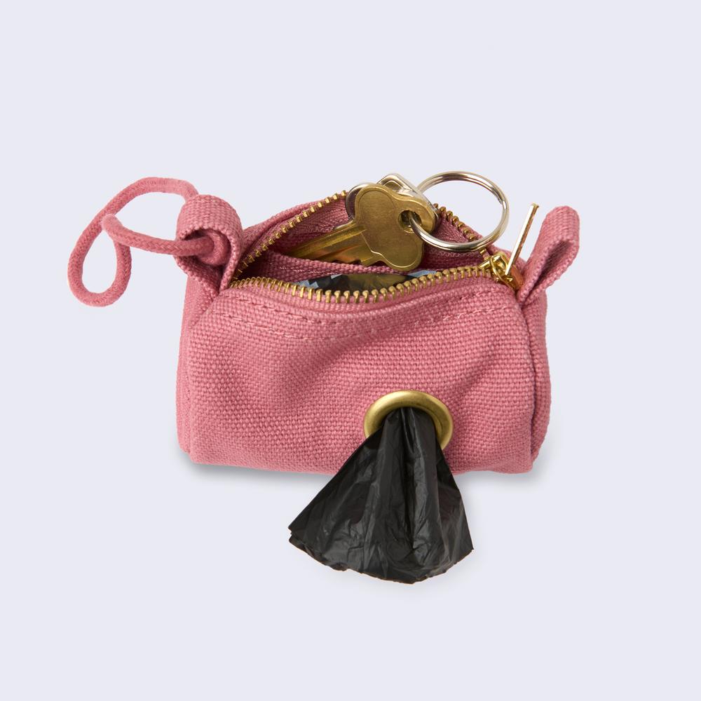 ANIMALS IN CHARGE - Dusty Pink Poo Bag Holder
