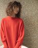 ALEGER No 19 Lantern Sleeve Cashmere Blend Sweater - FIRE large only