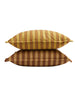 PONY RIDER - Safari Stripe Cushion - RUSTY DESERT 55 x 55