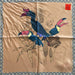 ERFURT - BIRDS PRINTED SILK BANDANA - Blue 68