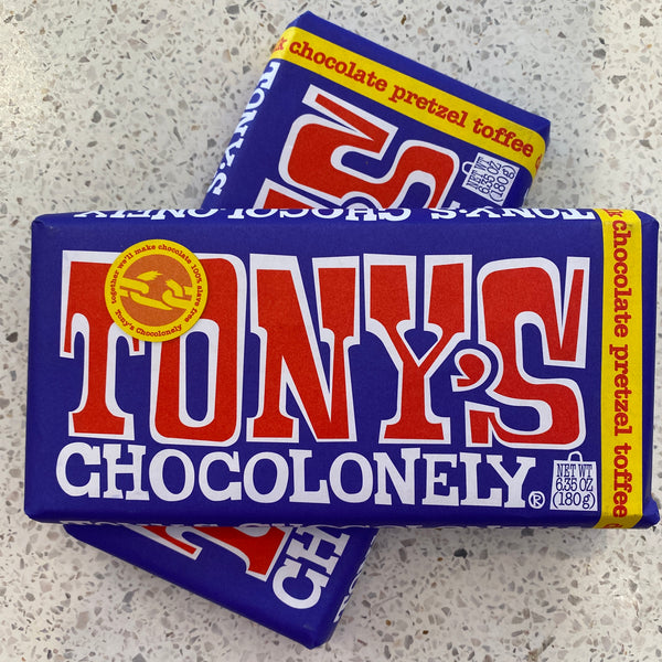 TONY'S CHOCOLONELY - Dark Milk Pretzel Toffee Chocolate 180g