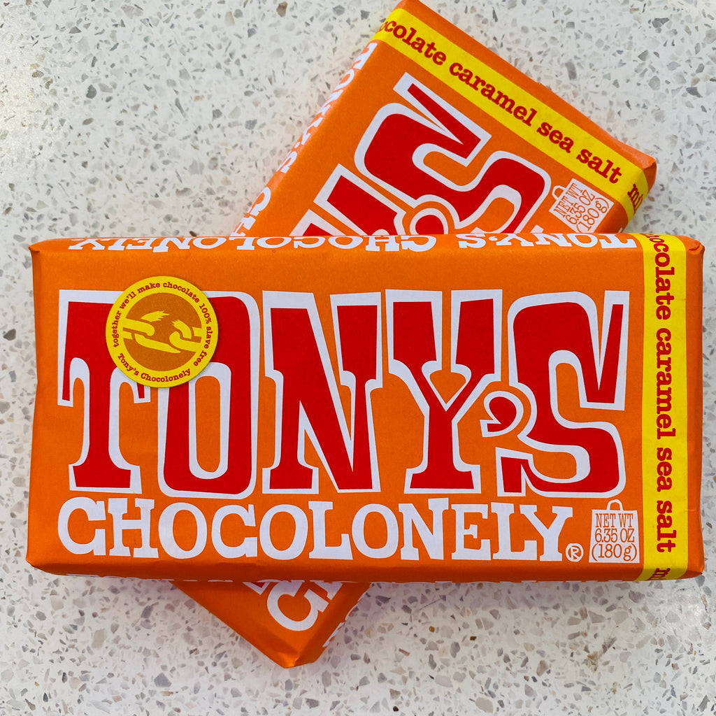 TONY'S CHOCOLONELY - Milk Chocolate/Caramel Sea Salt 180g