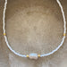 KYRA STONE - Pearl Necklace with 22k gold stud beads & pearl