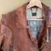 DOMA LEATHER JACKET -Brown size X Small/Small 6-8 AUS