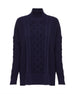 IRIS & WOOL - BURRA Chunky Cable Knit - NAVY