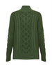 IRIS & WOOL - BURRA Chunky Cable Knit - MOSS - Large Only