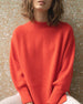 ALEGER No 19 Lantern Sleeve Cashmere Blend Sweater - FIRE large only