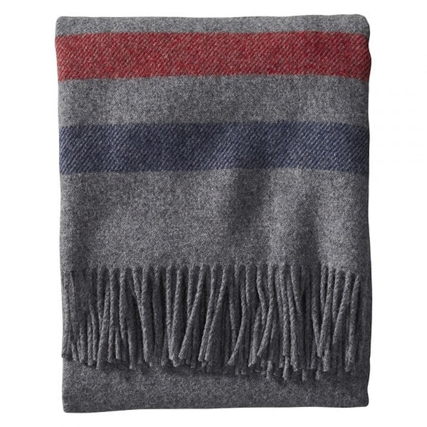 PENDLETON - ECO-WISE WASHABLE THROW - Grey Stripe