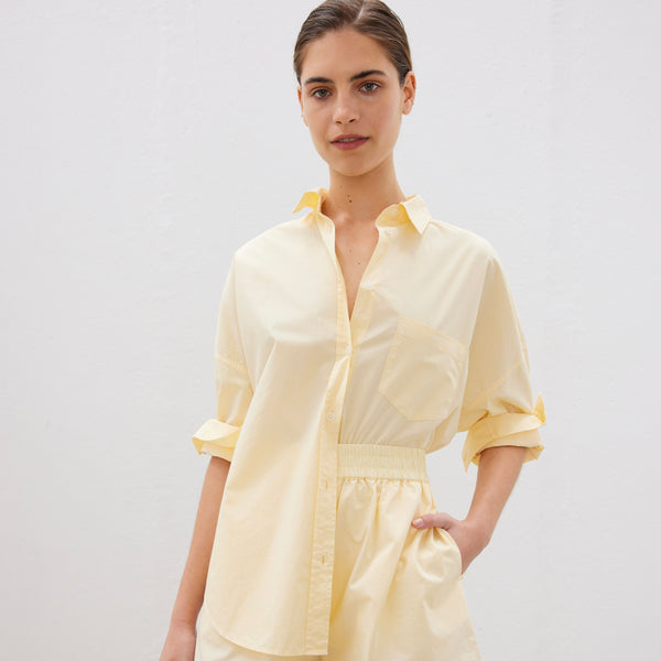 LMND - Chiara L/S Shirt - Cotton Poplin - WOOL