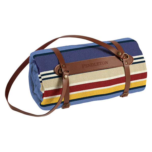 PENDLETON -  NATIONAL PARK  THROW with Leather Carrier- YOSEMITE